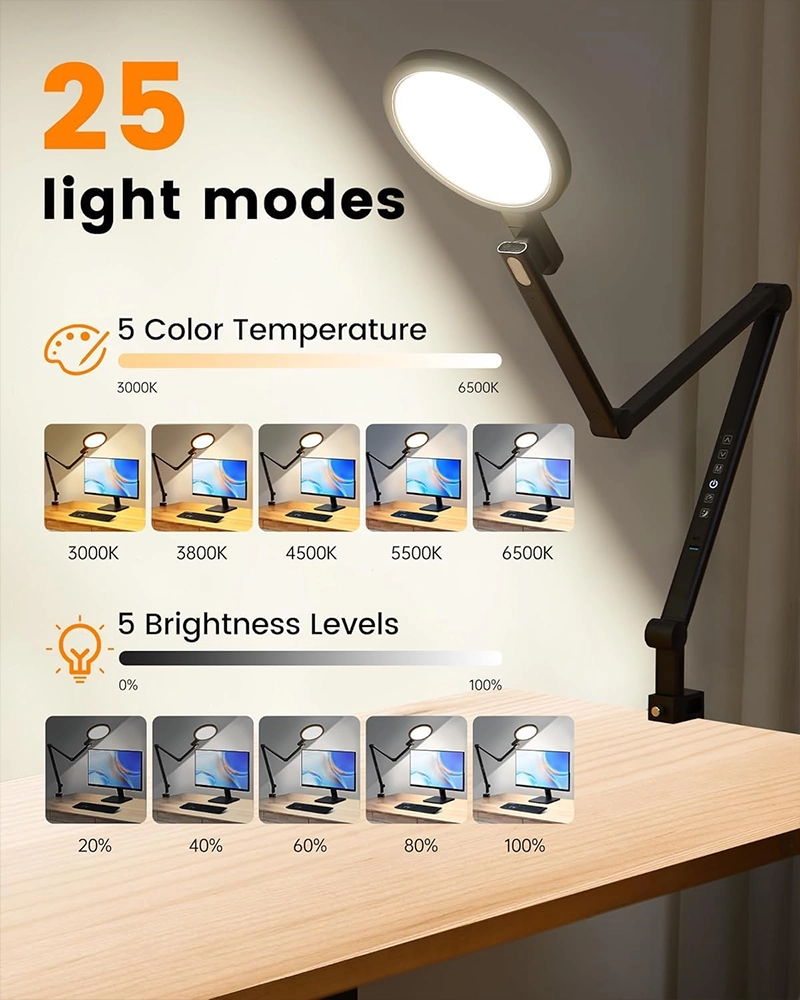 Clamp-On Led Desk Lamps For Professional Workspaces 3 5
