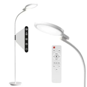 Flexible LED Light floor Lamp with 360° Gooseneck and Custom Brightness Settings