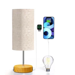 Modern Touch Control Table Lamp with USB A&C Ports