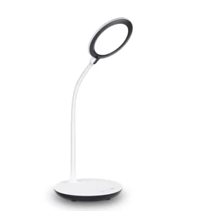 Rechargeable LED Desk Lamp with 3 Color Temperatures, Stepless Dimming & 360° Gooseneck