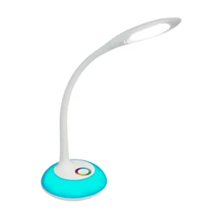 Flexible 360° LED Desk Lamp with RGB Base & Eye-Caring Light for Study