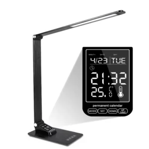 Multifunctional Metal LED Desk Lamp with Smart Display