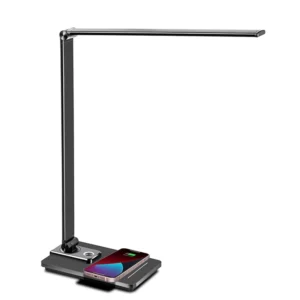 Multifunctional Metal LED Desk Lamp with Wireless Charging